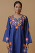 Kashirmir Aari Work Long Kurta – Blue