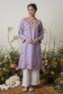 Kashirmir Aari Work Long Kurta – Lavender