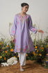 Kashirmir Aari Work Long Kurta – Lavender