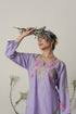 Kashirmir Aari Work Long Kurta – Lavender
