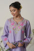 Kashirmir Aari Work Long Kurta – Lavender