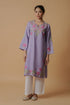 Kashirmir Aari Work Long Kurta – Lavender