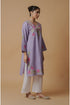 Kashirmir Aari Work Long Kurta – Lavender