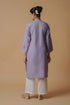 Kashirmir Aari Work Long Kurta – Lavender
