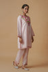 Bhavya in Kashmiri Aari Work Cotton Kurta Set - Baby Pink
