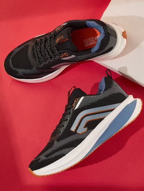 HURID Black Men's Running Shoes