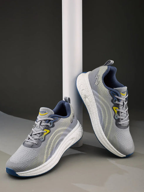 HYPE PRO Grey Men's Running Shoes