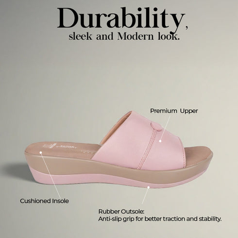Women's Embellished Wedge Slide Sandals