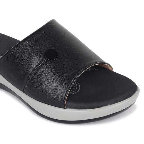 Women's Embellished Wedge Slide Sandals
