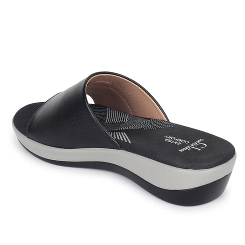 Women's Embellished Wedge Slide Sandals