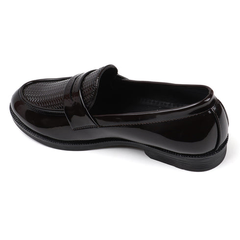 Men's Patent Textured Penny Loafer