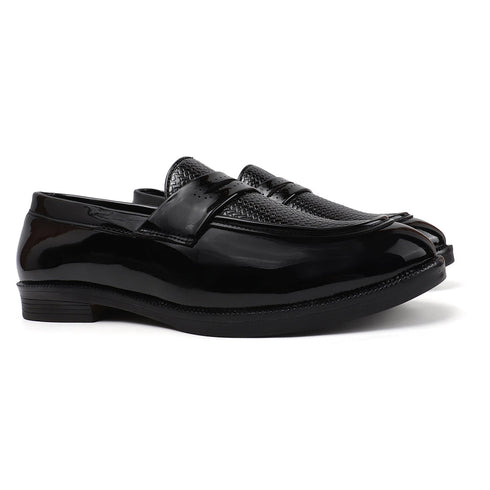 Men's Patent Textured Penny Loafer