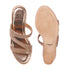 Women's Metallic Glitter Wedge Slide Sandals