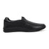 Men's Comfort Casual Slip-On Shoe with Leather Textured Elastic Detail