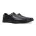 Men's Comfort Casual Slip-On Shoe with Leather Textured Elastic Detail