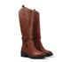 Women's Tall Embroidered Knee-High Riding Style with Western Boot Buckle Detail