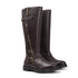 Women's Tall Zipper Accent Riding Boot Buckled Knee-High Fashion Footwear