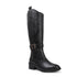 Women's Tall Embroidered Knee-High Riding Style with Western Boot Buckle Detail