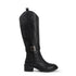 Women's Tall Embroidered Knee-High Riding Style with Western Boot Buckle Detail