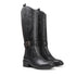 Women's Tall Embroidered Knee-High Riding Style with Western Boot Buckle Detail