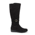 Women's Tall Moto-Style Riding Boot - Knee-High Footwear with Buckle Detail