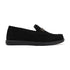 Men's Buckle Accent Driving Leather Loafer with Suede Finish