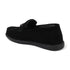 Men's Buckle Accent Driving Leather Loafer with Suede Finish