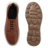 Men's Lace-Up Leather Casual Shoe with Lightweight Comfort Sole