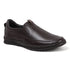 Men's Comfort Casual Slip-On Shoe with Leather Textured Elastic Detail