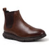 Men's Modern Leather Textured Ankle Chelsea Boot with Lightweight