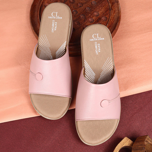 Women's Embellished Wedge Slide Sandals
