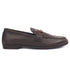 Men's Slip-Ons Textured Leather Loafers with Webbed Strap