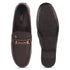 Men's Slip-Ons Textured Leather Loafers with Webbed Strap