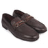 Men's Slip-Ons Textured Leather Loafers with Webbed Strap