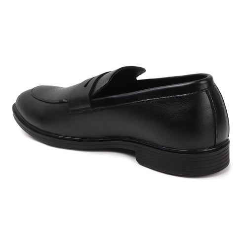 Men's Textured Panel Penny Loafers