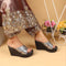 Women's Cross Strap Wedge Heels Sandals