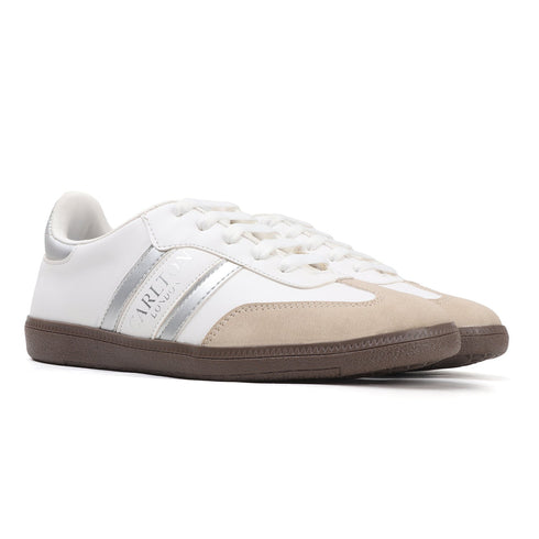 Women's Retro Stripe Canvas Lace-Up Lifestyle Sneaker