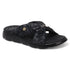 Women's Comfort Knit Knot Strap Embellished Slide Sandal