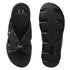 Women's Comfort Knit Knot Strap Embellished Slide Sandal
