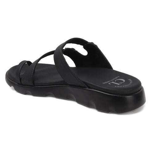 Women's Adjustable Double Buckle Toe-Ring Comfort Sandal