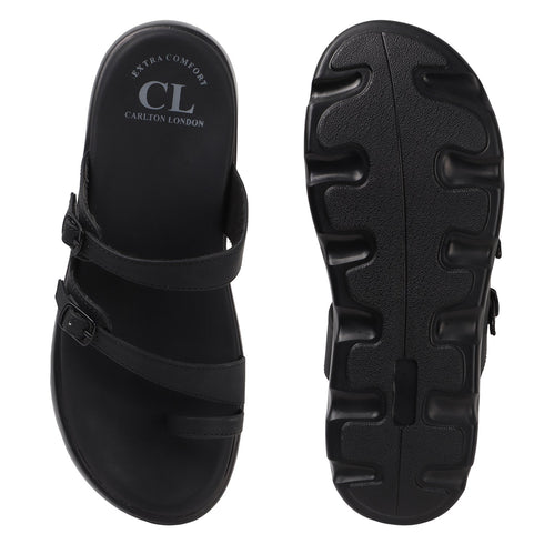 Women's Adjustable Double Buckle Toe-Ring Comfort Sandal