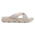 Women's Comfort Knit Knot Strap Embellished Slide Sandal