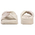 Women's Comfort Knit Knot Strap Embellished Slide Sandal