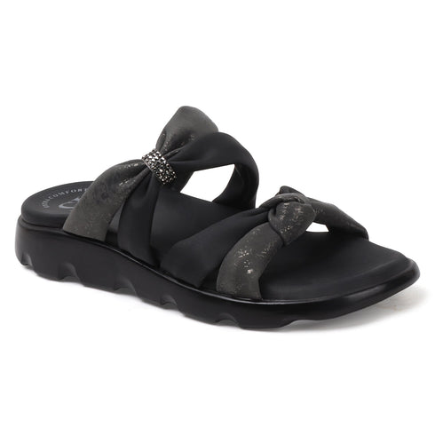Women's Puffy Strap Bow Knot Slide Sandal