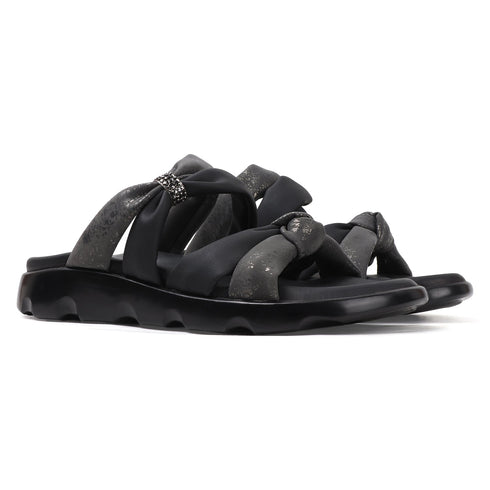 Women's Puffy Strap Bow Knot Slide Sandal