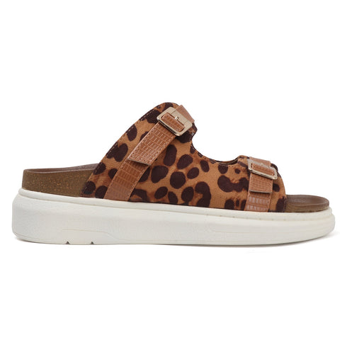 Women's Chunky Platform Buckle Slide Sandals