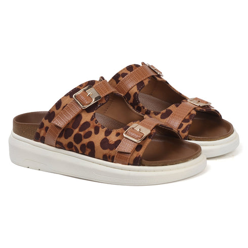 Women's Chunky Platform Buckle Slide Sandals