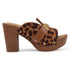 Women's High Block Heel Platform Mule Sandals