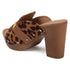 Women's High Block Heel Platform Mule Sandals