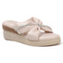 Women's Wedge Sandal with Padded Knot Detail